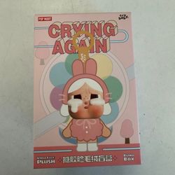 Authentic Pop Mart Cry Baby Crying Again Vinyl Plush Keychain 