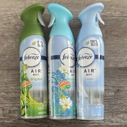 Febreze Air Mist $2.50 Each 