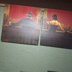 Canvas Wall Art In Excellent Condition..was A Birthday Gift ..