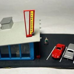 N Scale Buildings-Drive Up Hamburger Joint BACHMANN Model Trains