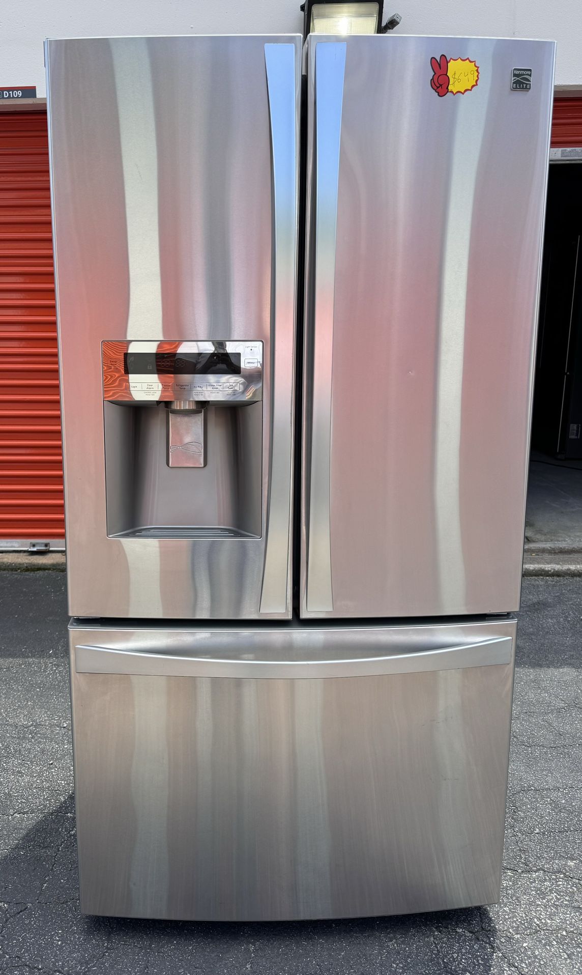 Kenmore Elite 25 cu. ft. French Door Counter-Depth Bottom-Freezer Refrigerator