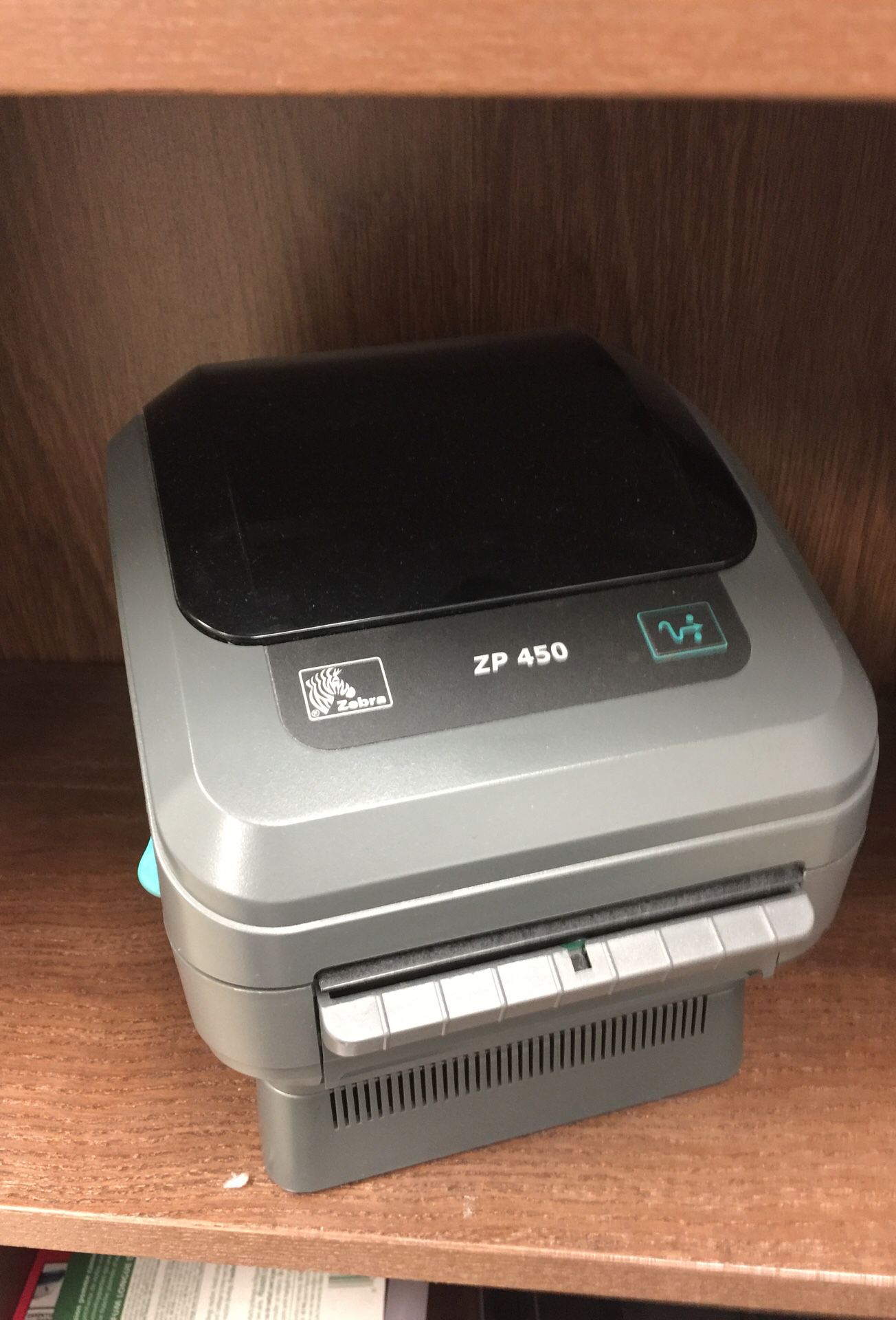 Zebra ZP 450 ZP450 thermal label ship printer working