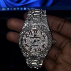 Ap Moissanite Iced Out Watch