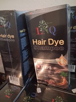 LNQ SHAMPOO TINTE PARA EL PELO ROJO, MORADO Y CAFÉ OSCURO.