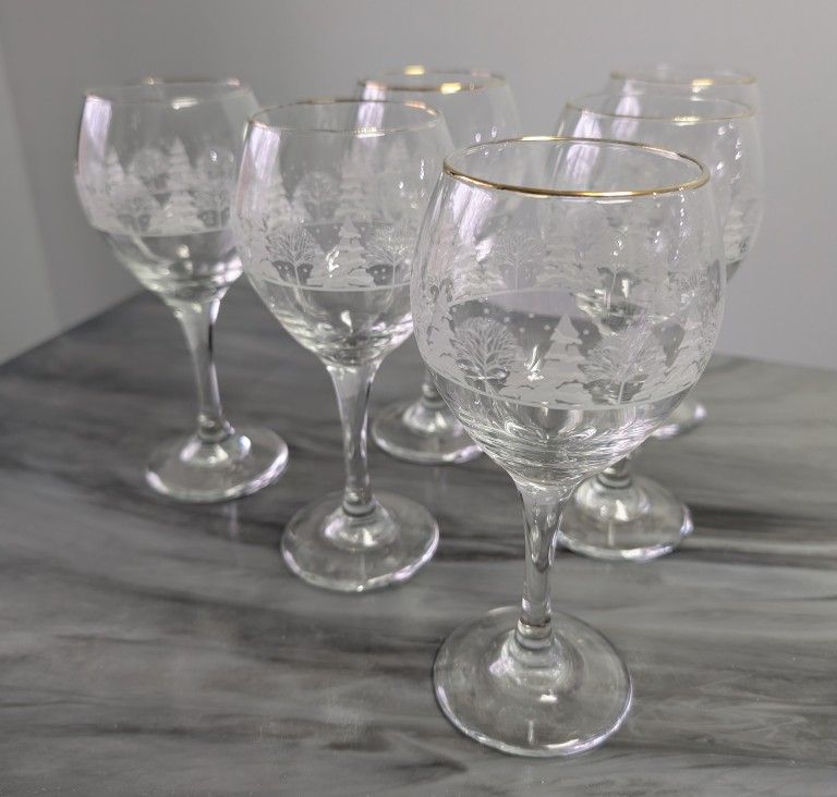 Vintage Wine Goblets