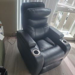 Leather Lazy Boy Recliner .