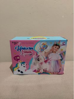 mechanical remote control Greenbo Unicorns Toys for Girls Ages 3+ with dress up set