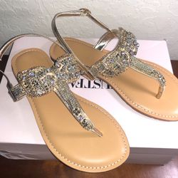 Bejeweled Sandals - Size 8