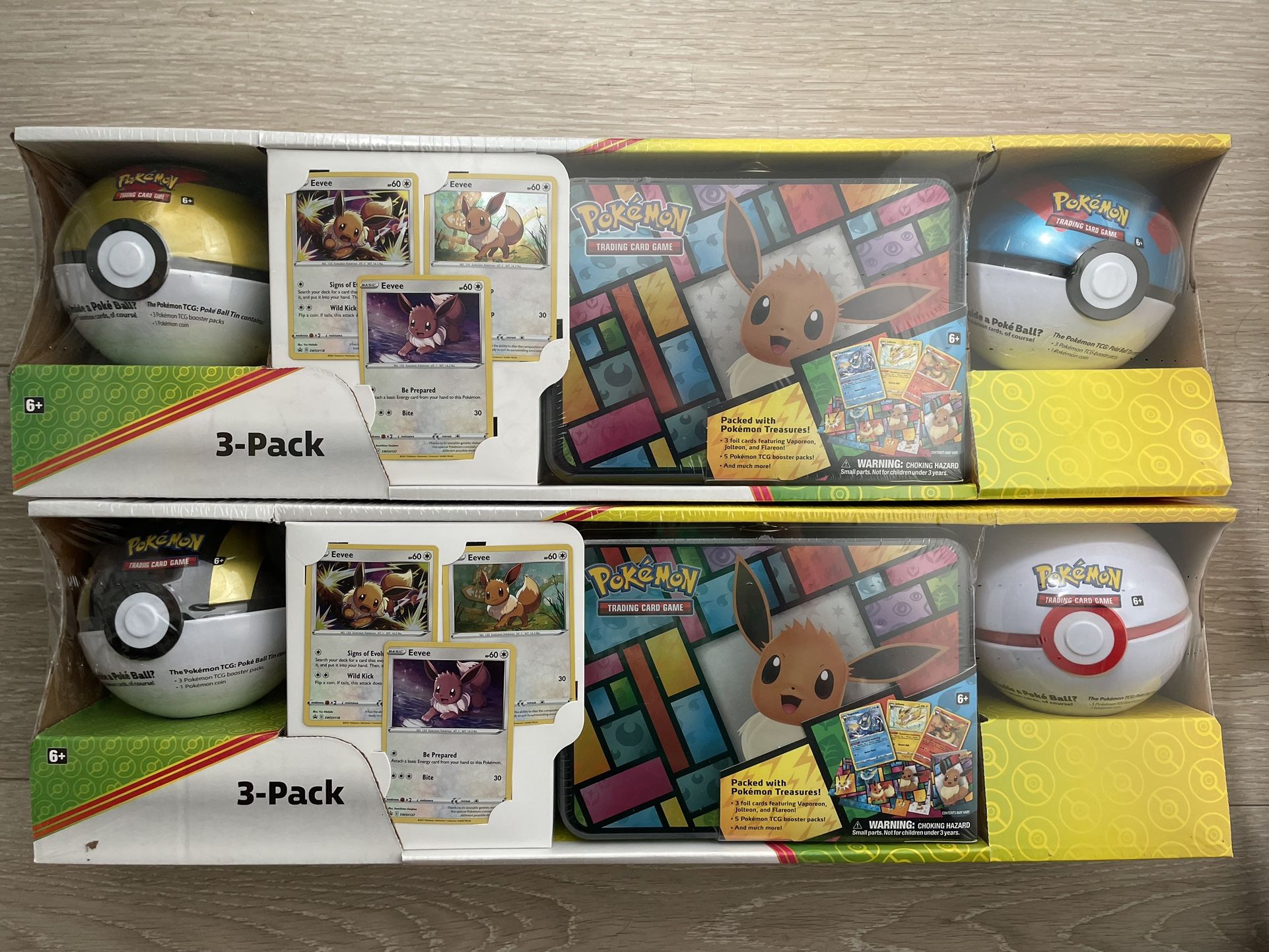 Pokémon Card Tcg Eevee 11 Booster Pack Gift Box