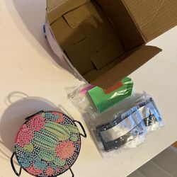 Diamond Art Cactus Coasters With Stand 