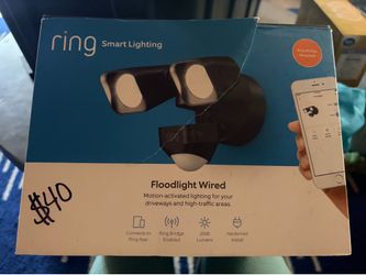 Wired Ring Floodlight never used open box
