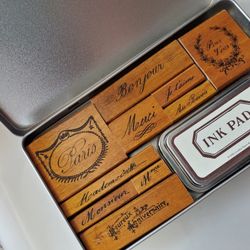 Parisienne Rubber Stamp Set