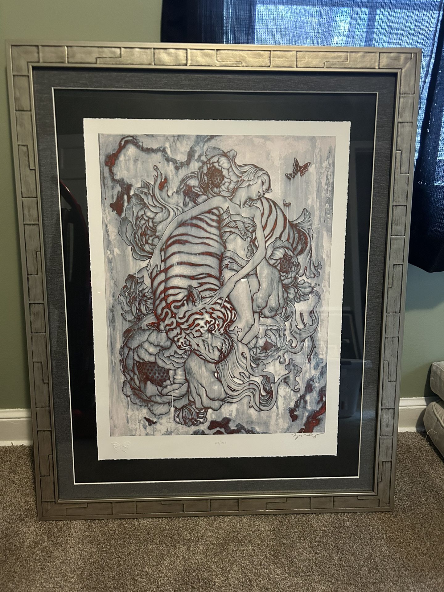James Jean Tiger III Art Print Framed