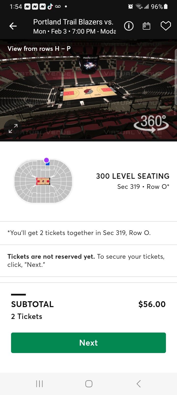 Blazers Tickets