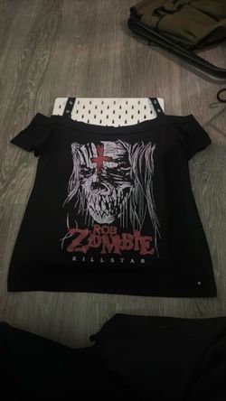 Killstar x Rob Zombie Black Off-Shoulder Top