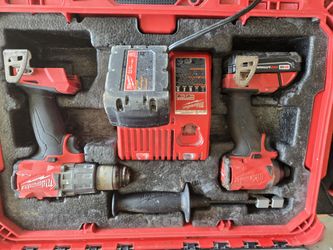 Milwaukee Fuel Drill Set With Hackzall And Sawzall