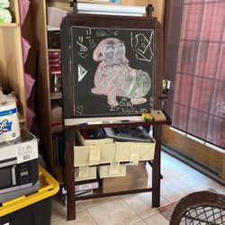 Kids Easel Chalk Board 
