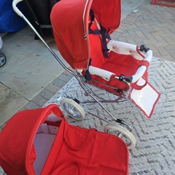 Emmaljunga Vintage Baby Stroller With Bassinet 
