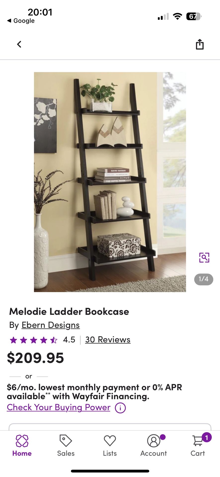 Ladder Shelf
