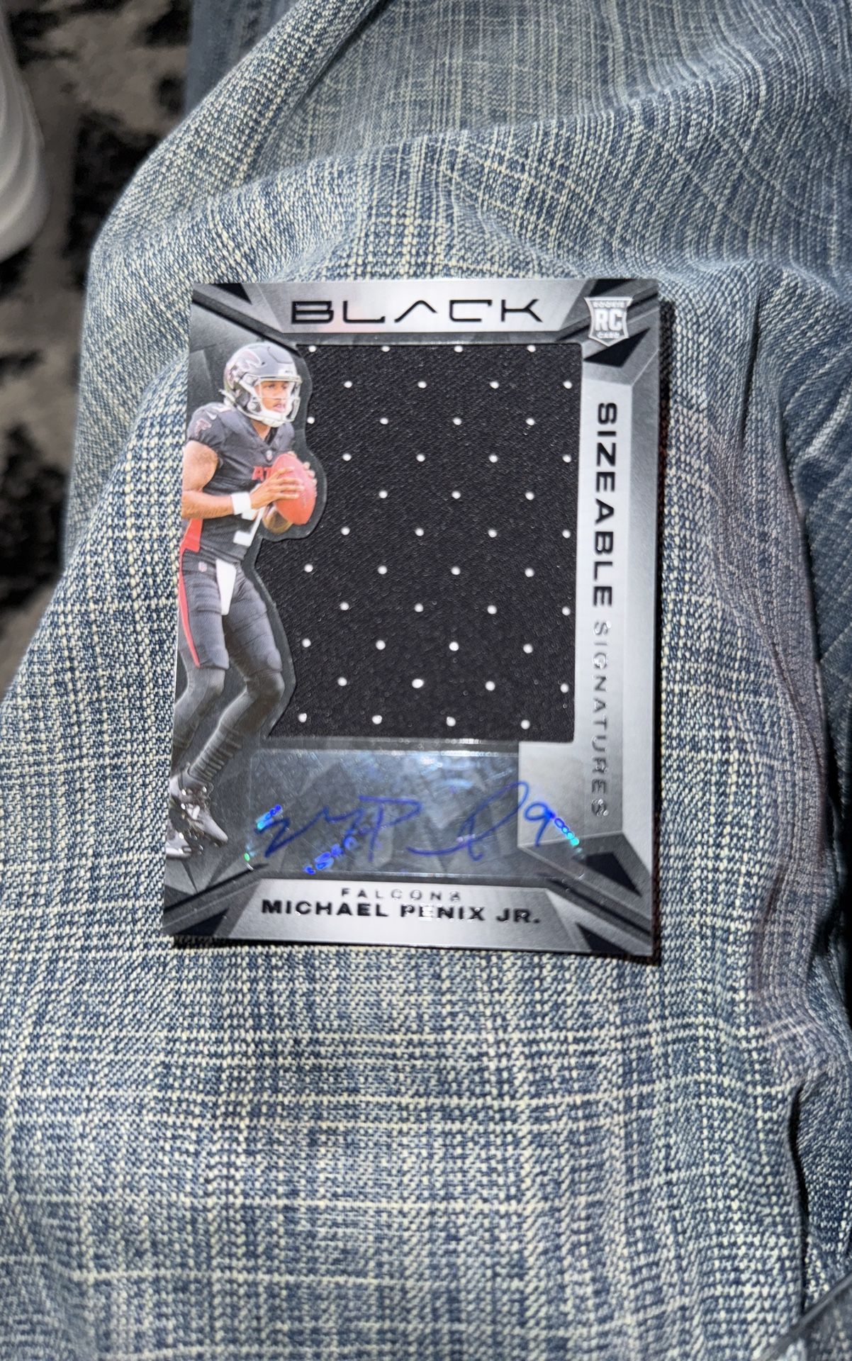 Michael Penix Jr Panini Guaranteed Signed Rookie Card Panini Black SSR-MPJ