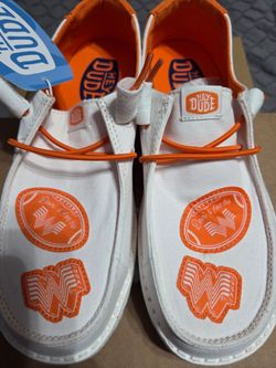 Whataburger Womens Size 6 Wendy Hey Dudes $75 Retail