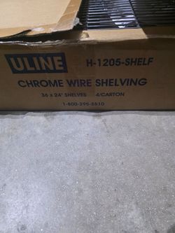 Uline Chrome Wire Shelving 36x24 – 4 Pack