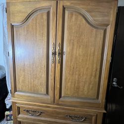 Wood Armoire 