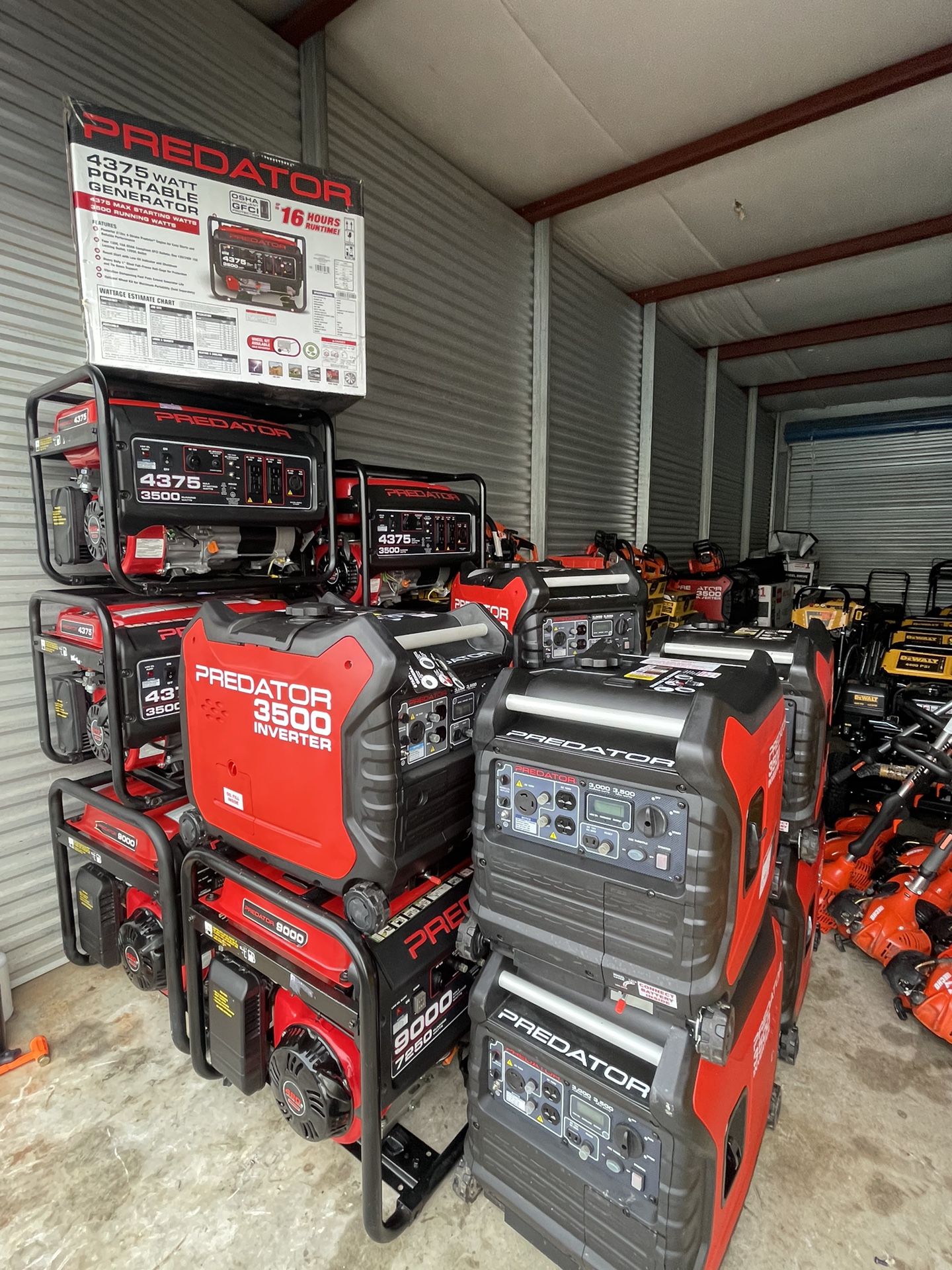 Predator Generators All Sizes Available Message For Pricing