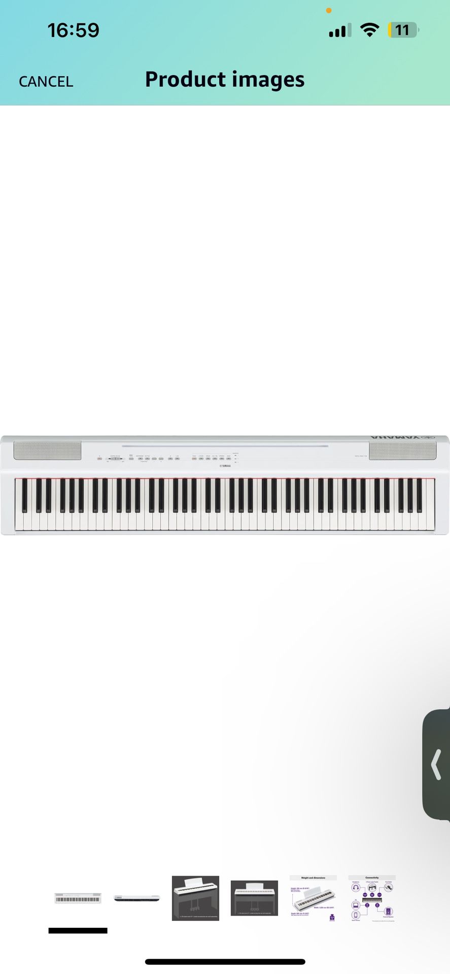 Yamaha P125 Digital Piano with Stand. Like New!