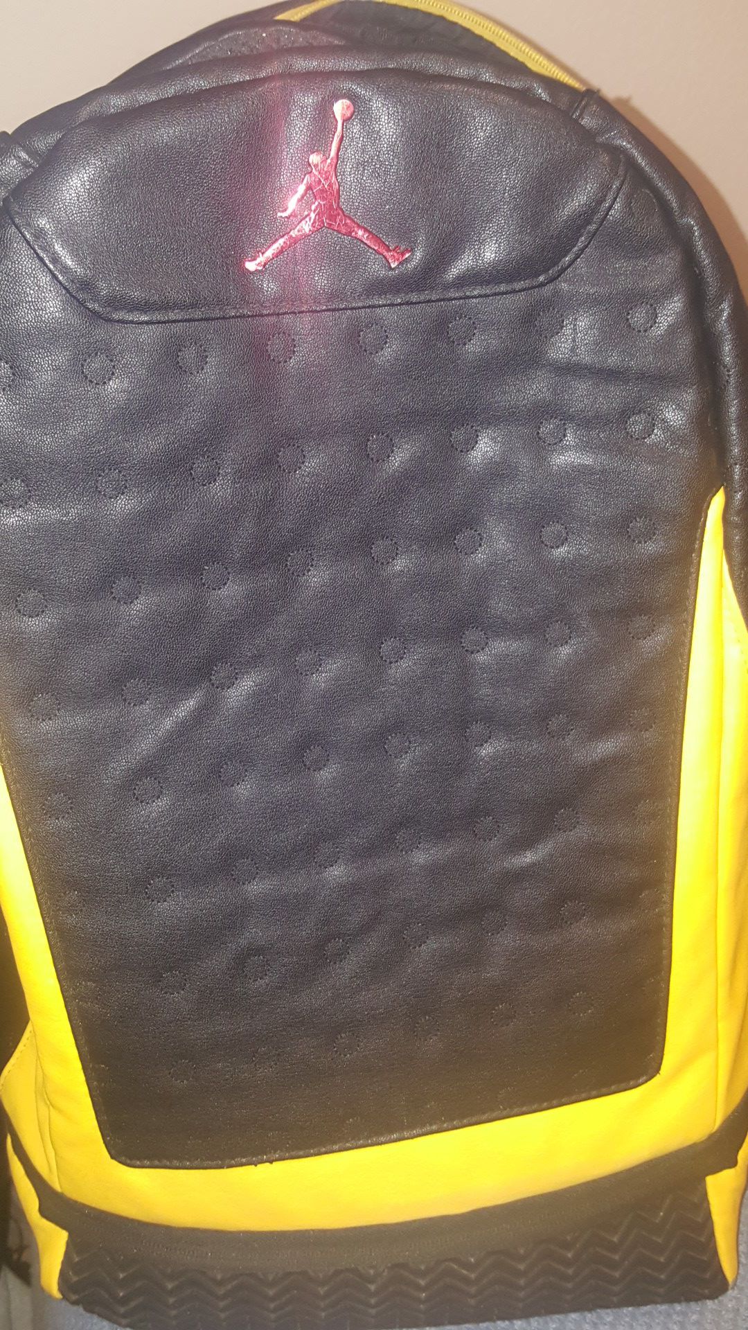 Jordan 13s rubber bottom backpack