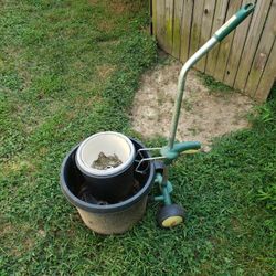 TUFX Garden Pot Mover with Wheels-Good Helper Carrying Heavy Pots Max 165 Lbs-Potted Plant Mover with Suction Cup and Pot Hook