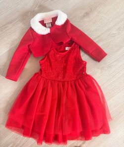 β¨ Adorable Red Dress with Matching Jacket! β¨