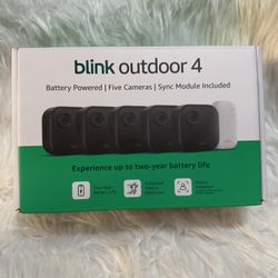BLINK Outdoor System 4, Battery powered, 5 Cameras w/ sync module