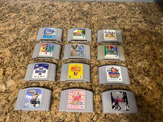 Nintendo 64 Games $130 for All 12 Games (Zelda, Kirby, Pokemon, Donkey Kong, Wave Race, Pikachu etc)