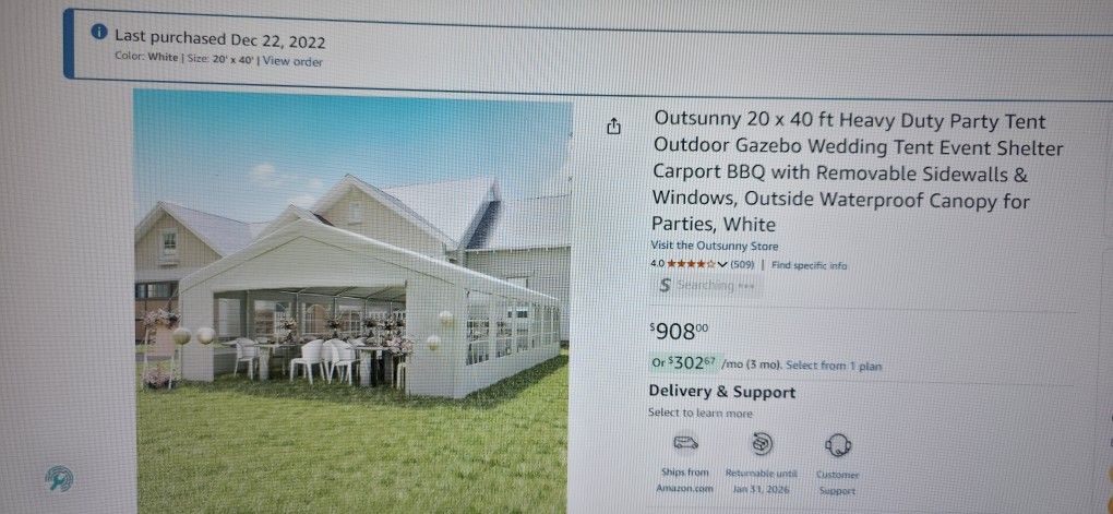 20 By 40 Heavy Duty Party Tent