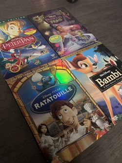 Set Of 4 Disney DVD Thumbnail
