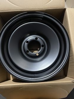 Set Of Four Steel Wheels Rat Rod Us Wheel 15x6 5x4.5 Bolt Pattern Steelie Rim Matte Black Hot Rod Ford Bolt Circle