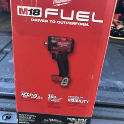 M18 FUEL GEN-3 18V Lithium-Ion Brushless Cordless 3/8 in. Compact Impact Wrench with Friction Ring (Tool-Only) 