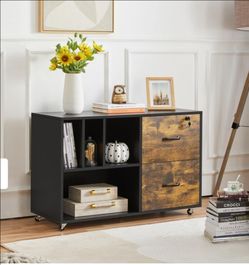 New !Large Rolling Filing Cabinet