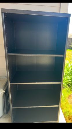 Bookcase - Shelves Black/Brown Bookshelf
