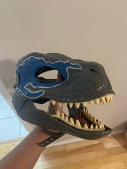 Blue Velociraptor Mask