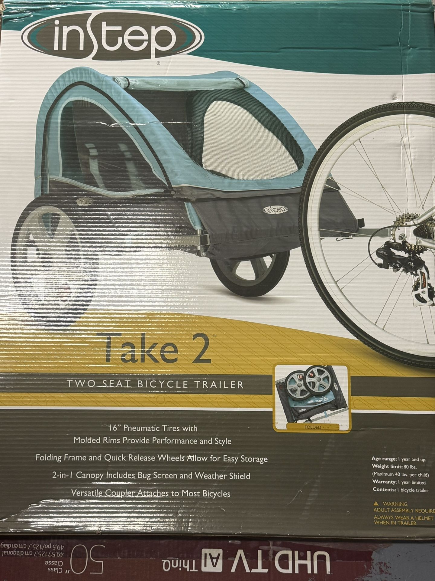 Double Child Bicycle Trailer