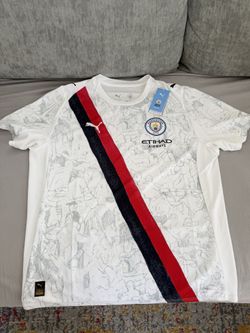 Manchester city authentic Away Jersey. Men’s Size XL