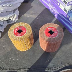 I have two finishing drums one's 240 grit the other ones 120 grit