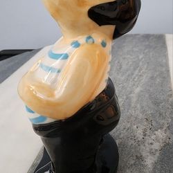 Vintage Japan Ceramic Figural Cigarette Holder Toothpick Holder Novelty Smoker