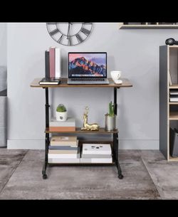 Modern Stand Up Desk With Storage