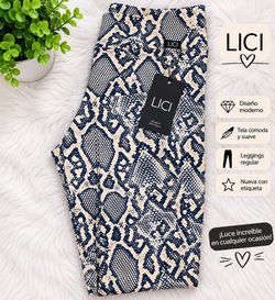 LICI Women’s Regular Leggings – Snake