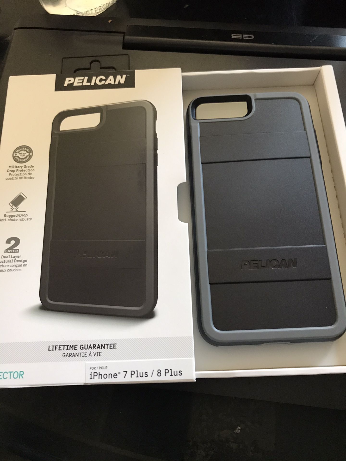Pelican Case iPhone 7P 8P cell case brand new
