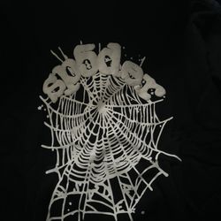 Black n white spider hoodie 