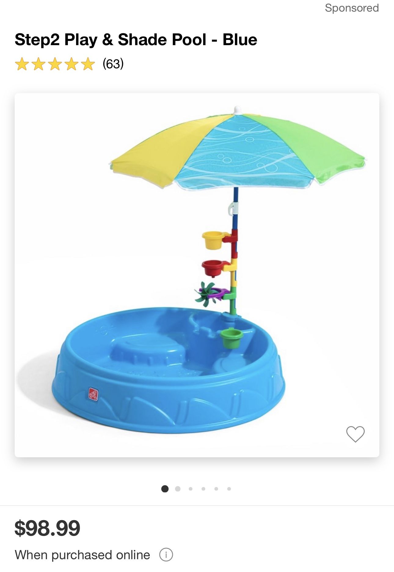 New Never Used - Step 2 Play and Shade Pool